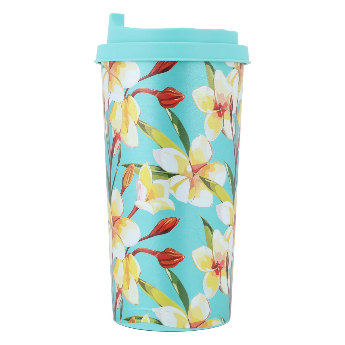 Al Saif Gallery plastic flower cup, 470 ml, green-coloured lid product image