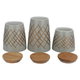طقم علب بهارات بورسلان السيف غاليري، 3 قطع - بني رمادي product image 5