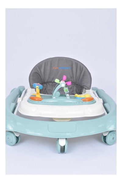 مشاية اطفال فان مومونت، قابلة للتعديل، مزودة بألعاب - اخضر product image 2