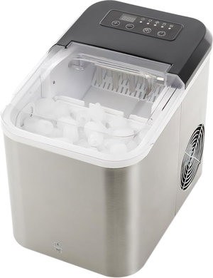 صانعة ثلج السيف، 130 واط، 1.6 لتر، شاشة ديجيتال، E05607 - فضي اسود product image