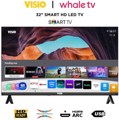 تلفزيون سمارت بدون اطار فيسيو، 32 بوصة، HD، رسيفر داخلي، نظام Whale OS، 32VSS22 - اسود product image 3
