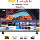 تلفزيون سمارت بدون اطار فيسيو، 32 بوصة، HD، رسيفر داخلي، نظام Whale OS، 32VSS22 - اسود product image 3