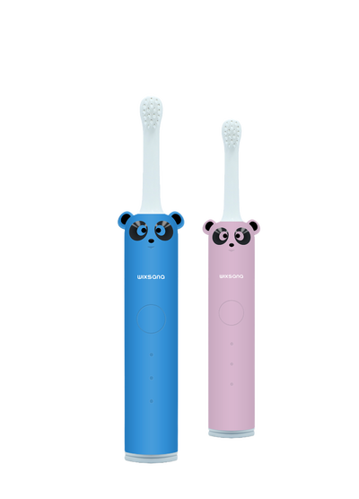 فرشاة أسنان كهربائية للأطفال ويكسانا، شكل دب، 3 أنماط تشغيل - وردي أزرق product image 1