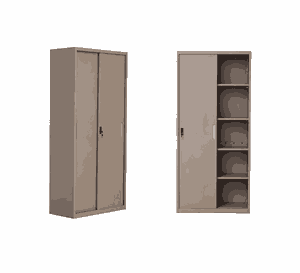 دولاب ملفات معدن، 185×85×40 سم - بيج product image 2