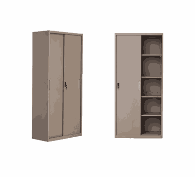دولاب ملفات معدن، 185×85×40 سم - بيج product image 2