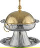 Al Saif Gallery Steel date tray, 20x20x27 cm, gold lid - silver Gold product image 3