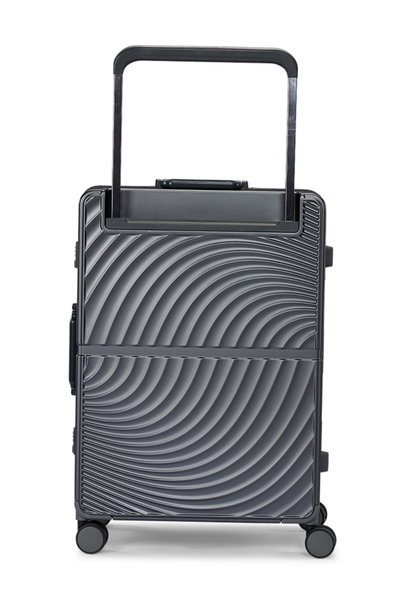 طقم شنط سفر بولي كربونات ليمرا، 2 مقاس، 4 عجلات، LMA-1913 - رمادي غامق product image 5