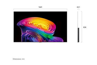 تلفزيون سمارت ال جي، 65 بوصة، 4K، OLED، نظام ويب اوس، OLED65CS6VA - اسود product image 3