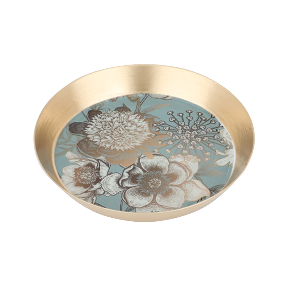 Al Saif Gallery Steel Sweet Plate, 12X12X2 Cm - Gold product image