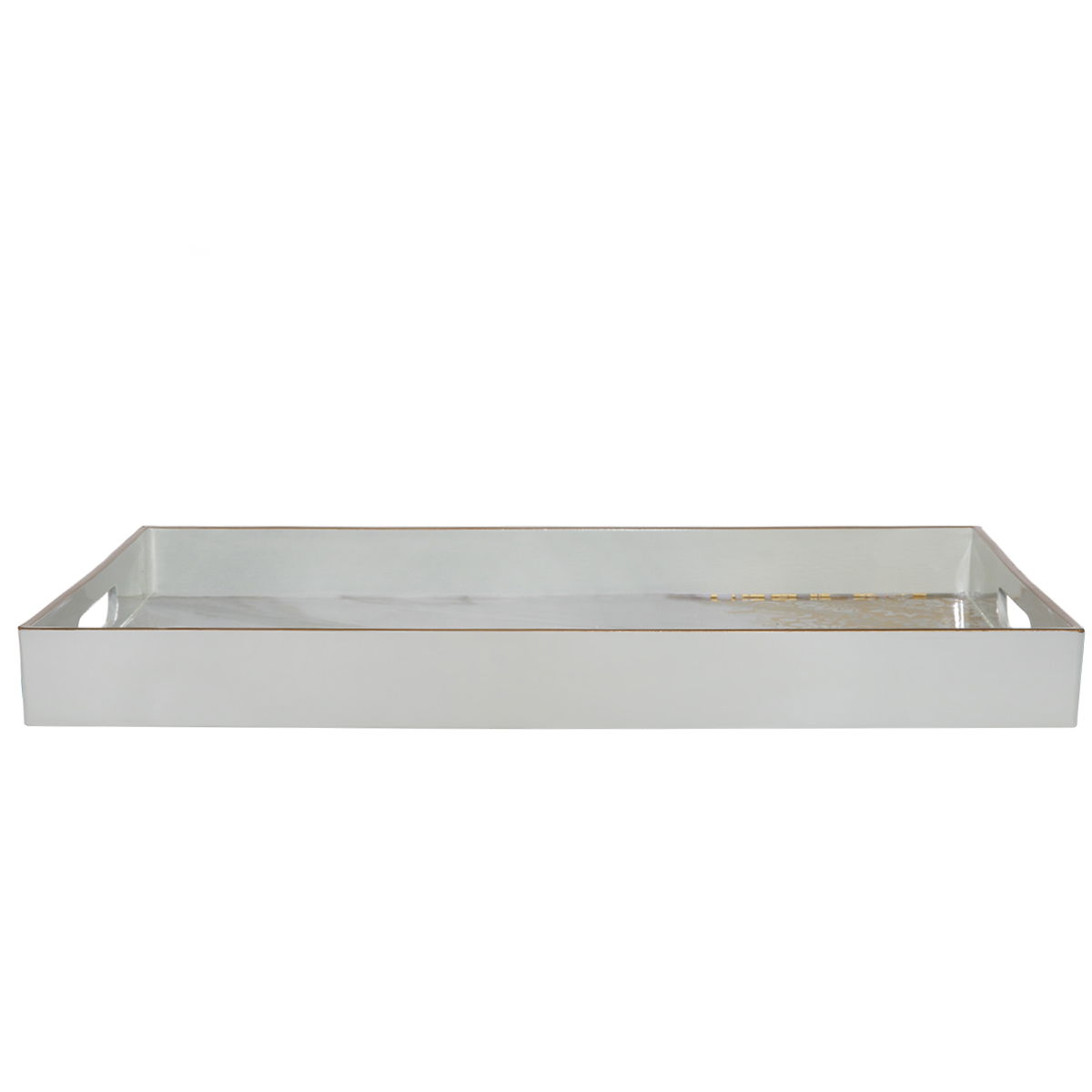 صينية تقديم فايبر السيف غاليري، 45×31×4 سم - رمادي رخامي product image 2