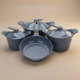 طقم قدور جرانيت السيف غاليري، 7 قطع - رمادي product image 1