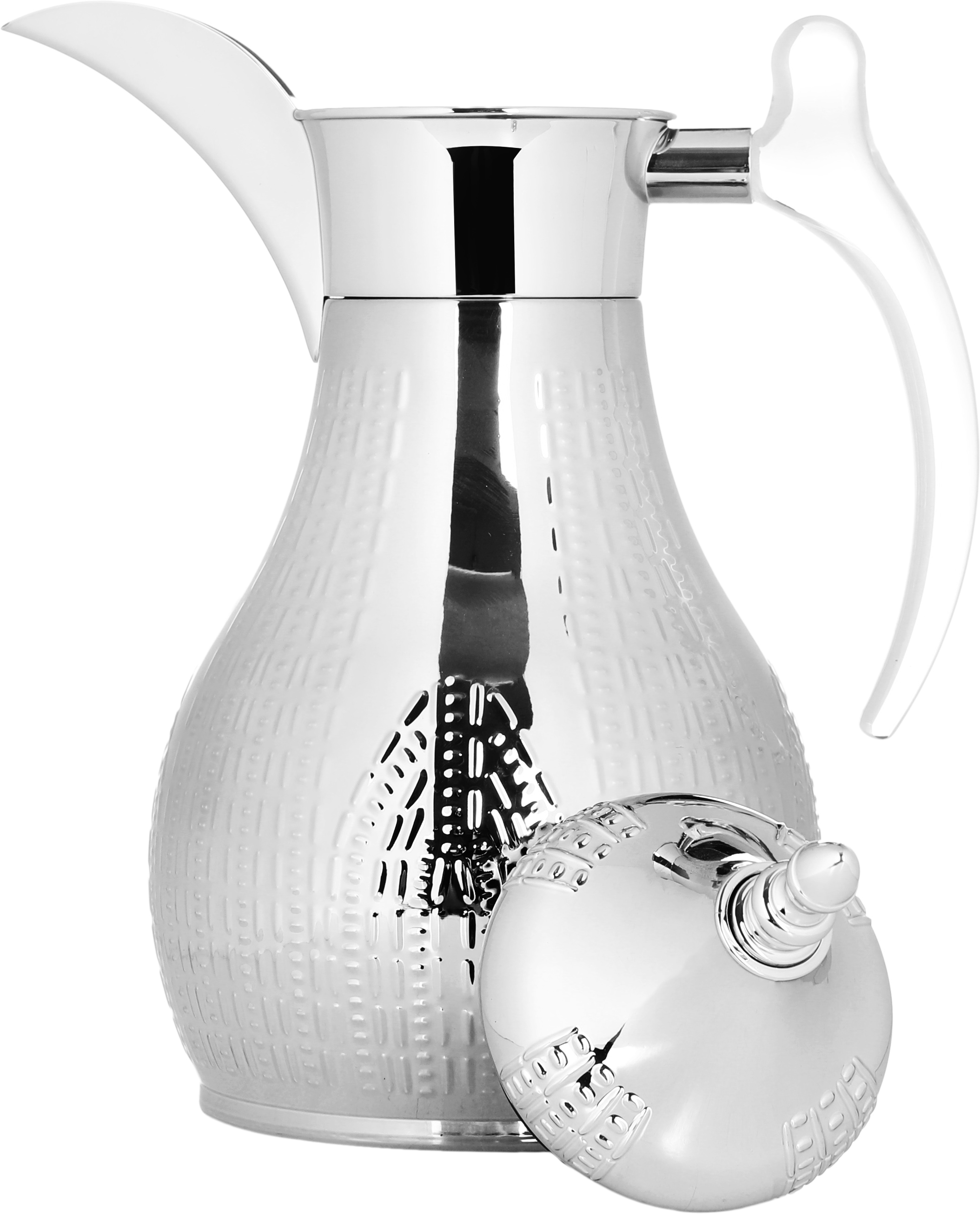 Al Saif Gallery Haila Thermos set, 1.2/1.2 litres, two pieces, steel inner case, steel outer case - silver product image 3