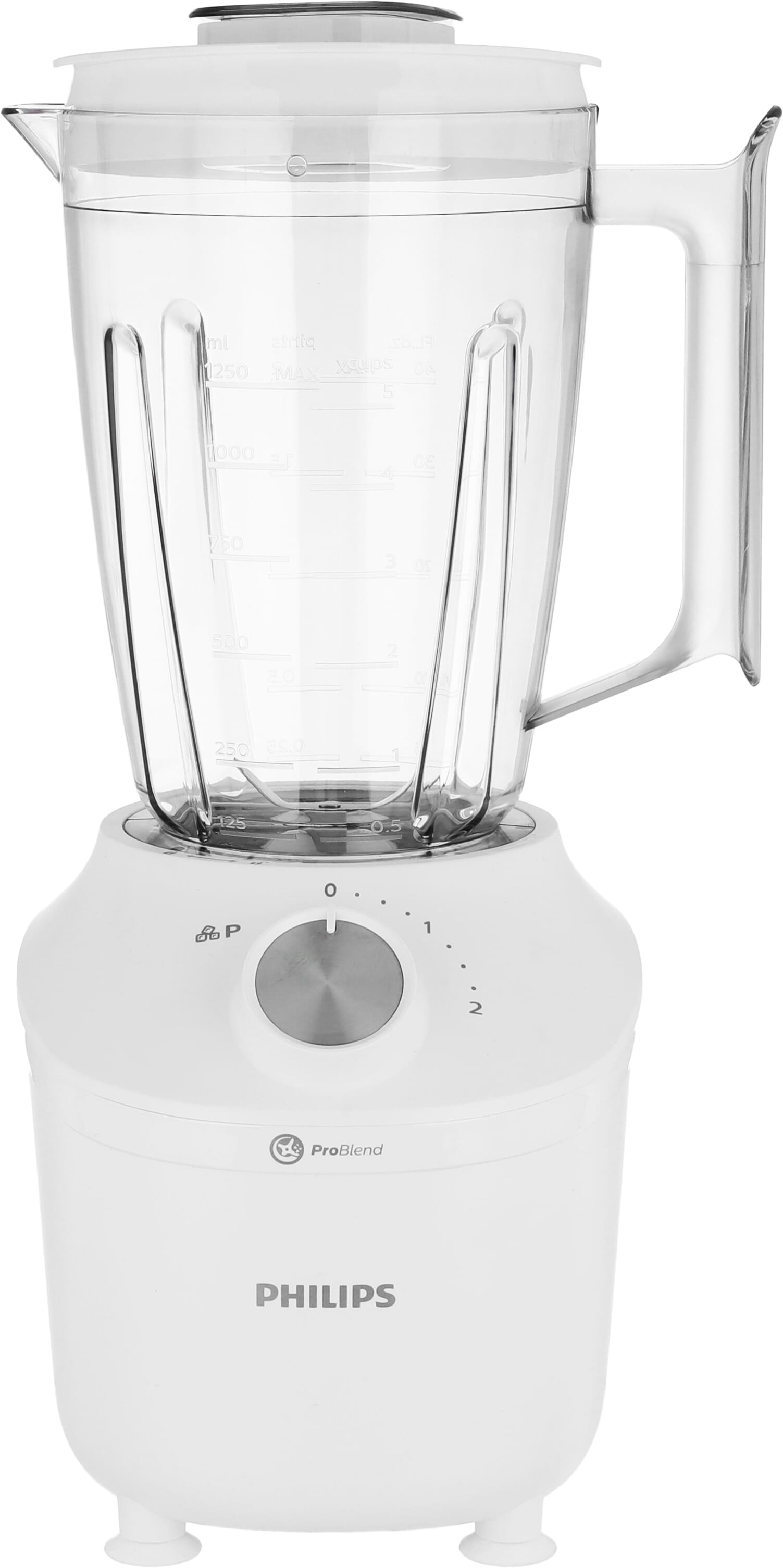 خلاط كهربائي فليبس، 600 واط، 2 لتر، 2 سرعة - ابيض product image 4