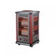 دفاية كهربائية ديكور جي في سي برو، 2000 واط، 10 شمعات، 5 اتجاهات، GVCHT-3443 - اسود product image 1