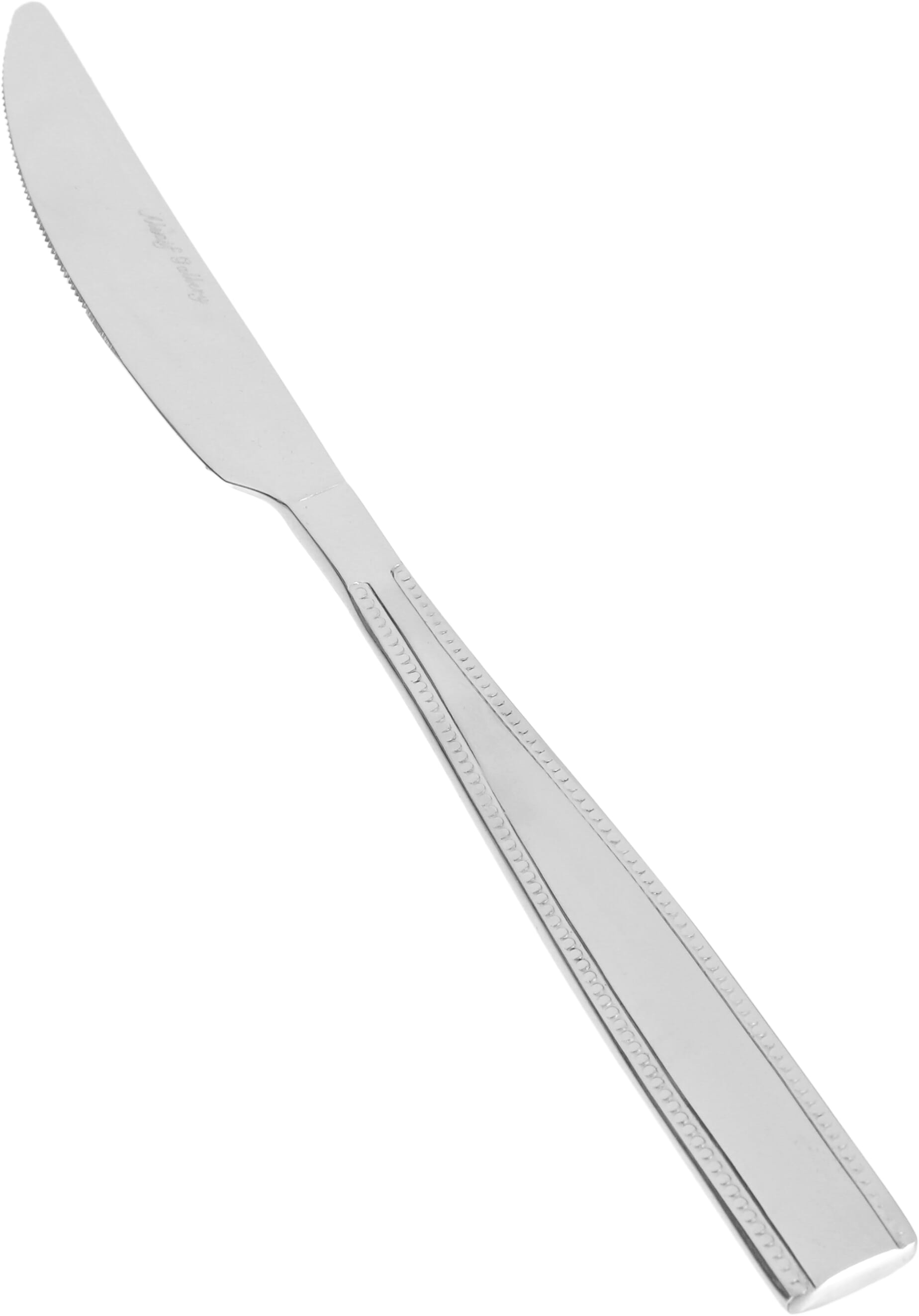 طقم ملاعق استيل السيف غاليري، 24 قطعة، حواف منقوشة - فضي product image 2