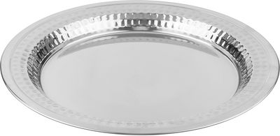 تبسي استيل الصحاح، 40 سم، منقوش - فضي product image 1