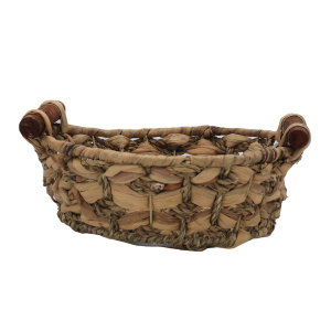 Al Saif Gallery Wicker Serving Basket, Round, Deep - Brown product image 2