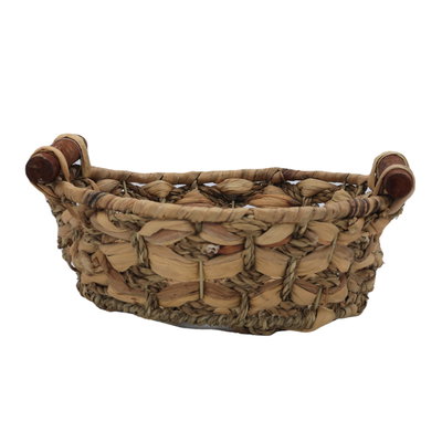 Al Saif Gallery Wicker Serving Basket, Round, Deep - Brown product image 2