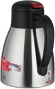 Regal Thermos, 1.2 Liter, Stainless Steel Inner Container, Stainless Steel/Plastic Outer Body, Push Button - Black/Silver product image 3