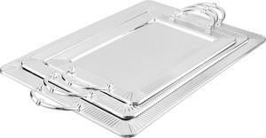 Alsaif Gallery Steel Tofry Set, 3 Pieces - Silver product image