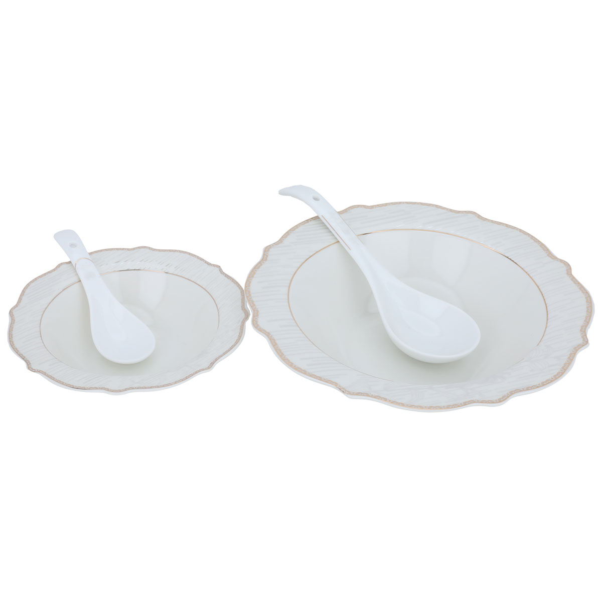طقم سفرة بورسلان السيف غاليري، 65 قطعة، دائري - أبيض product image 6