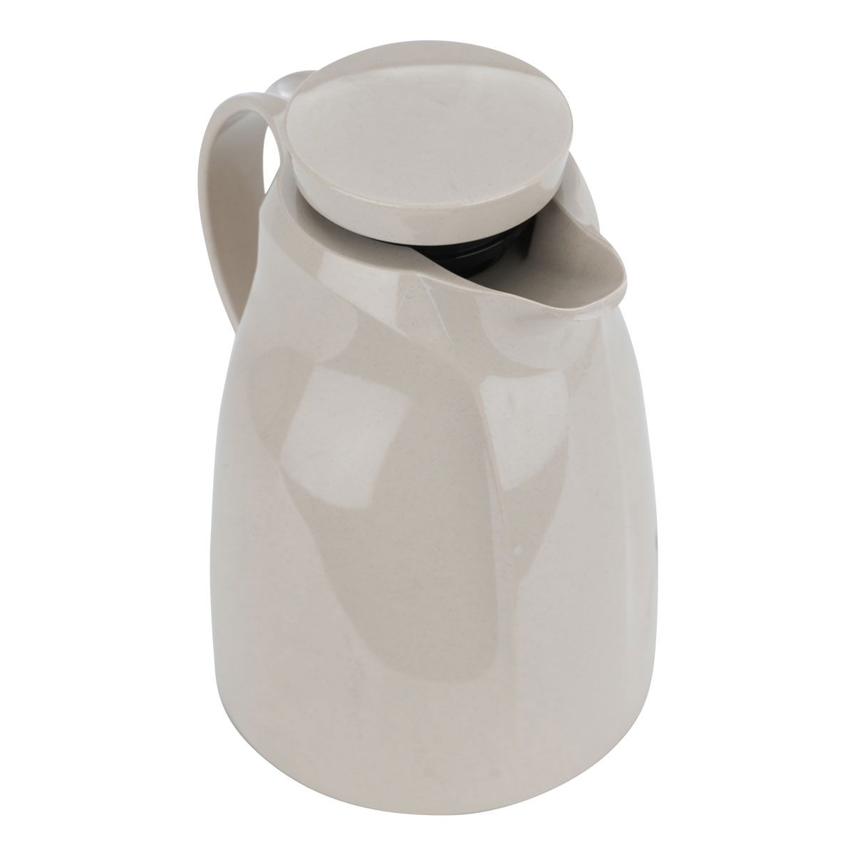 Rhinestone thermos, 1 liter, thermal glass inner container, plastic outer shell - beige product image 3