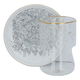 طقم تقديم شاي زجاج السيف غاليري، نقش، 29 قطع - أبيض product image 1