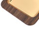 طوفرية استيل بحافة خشب السيف غاليري، 40×26×3 سم، مستطيل صغير - ذهبي product image 3