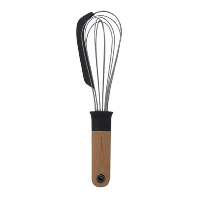 Al Saif Gallery Steel Egg Beater, Wooden Handle - Black product image 3