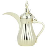 Dallah Tuwaiq Steel Al Saif Gallery, 26 inches, long mouth - gold product image 1