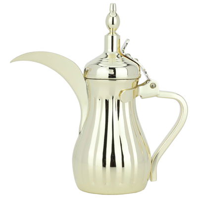 Dallah Tuwaiq Steel Al Saif Gallery, 26 inches, long mouth - gold product image 1