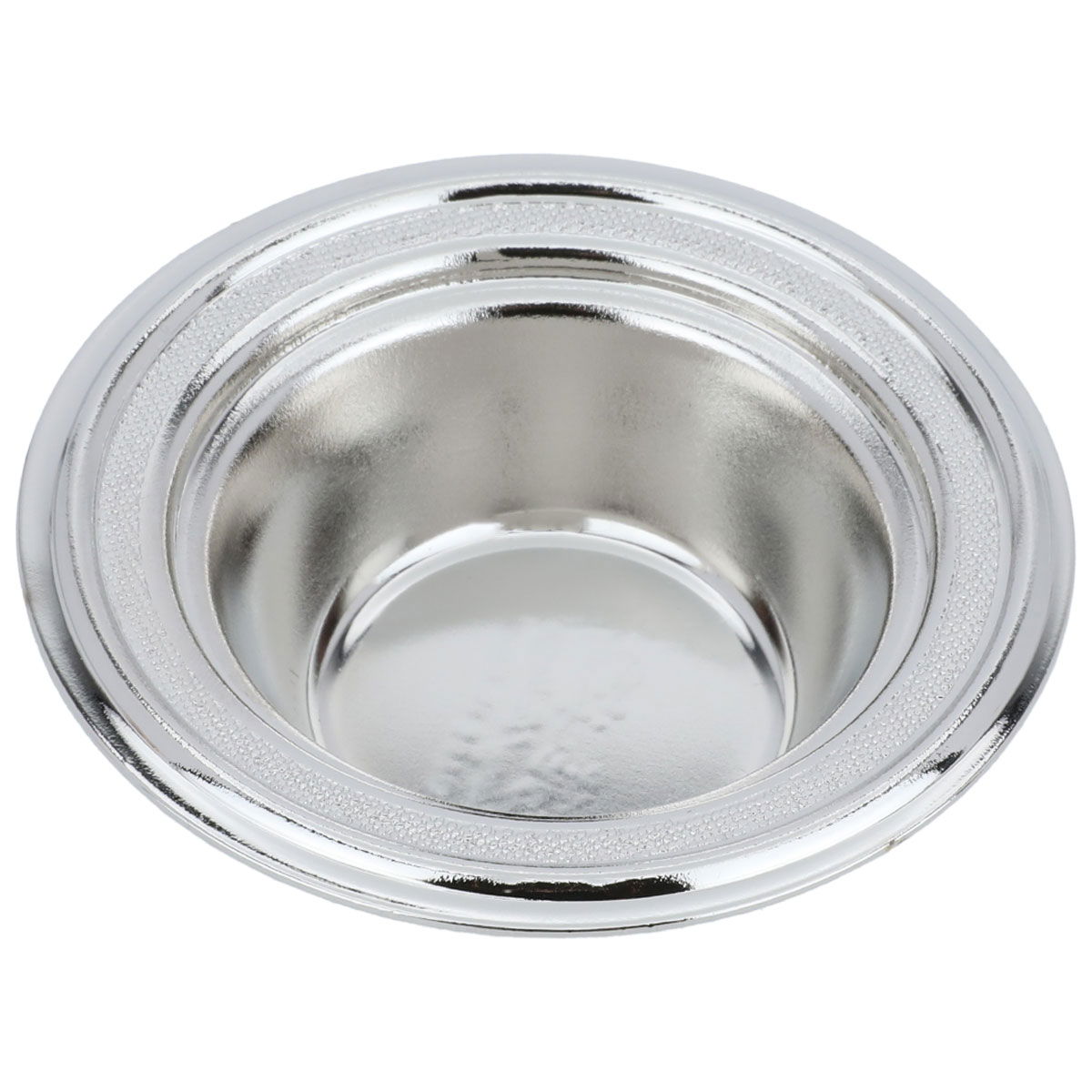 Noa Steel Al Saif Gallery Plate, 8 x 8 x 2.7 cm, Round - Silver product image