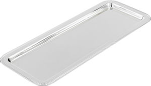 AlSaif Gallery Steel Tray, 40x15x1.8 cm - Silver product image 2