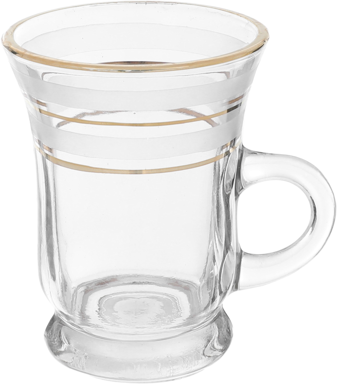 طقم بيالات شاي العليان نور L2 زجاج السيف غاليري، 200 مل، 6 قطع - شفاف product image 2