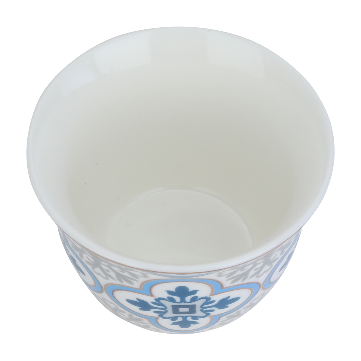 Al Saif Gallery Blue Patterned Porcelain Arabic Coffee Cups Set, 12 Pieces - White product image 3