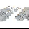 طقم علب بهارات بورسلان السيف غاليري، مخرم - أبيض وذهبي product image 1