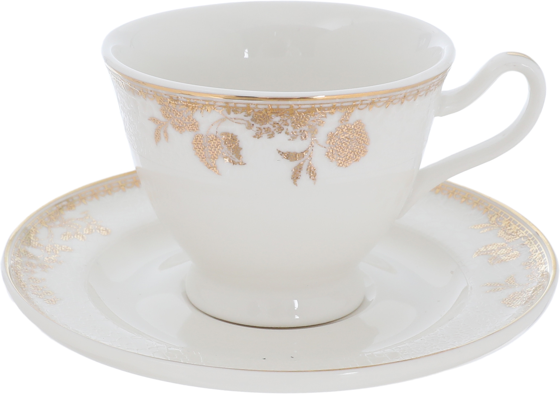 طقم سفرة بورسلان فيكتوريا السيف غاليري، 166 قطعة، منقوش ذهبي، خط ذهبي - أبيض product image 2