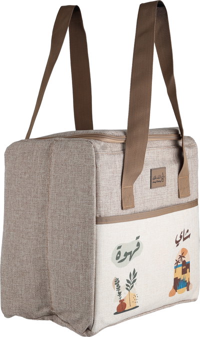 شنطة ترامس قماش السيف غاليري، 48x37 سم - بيج بني product image 2