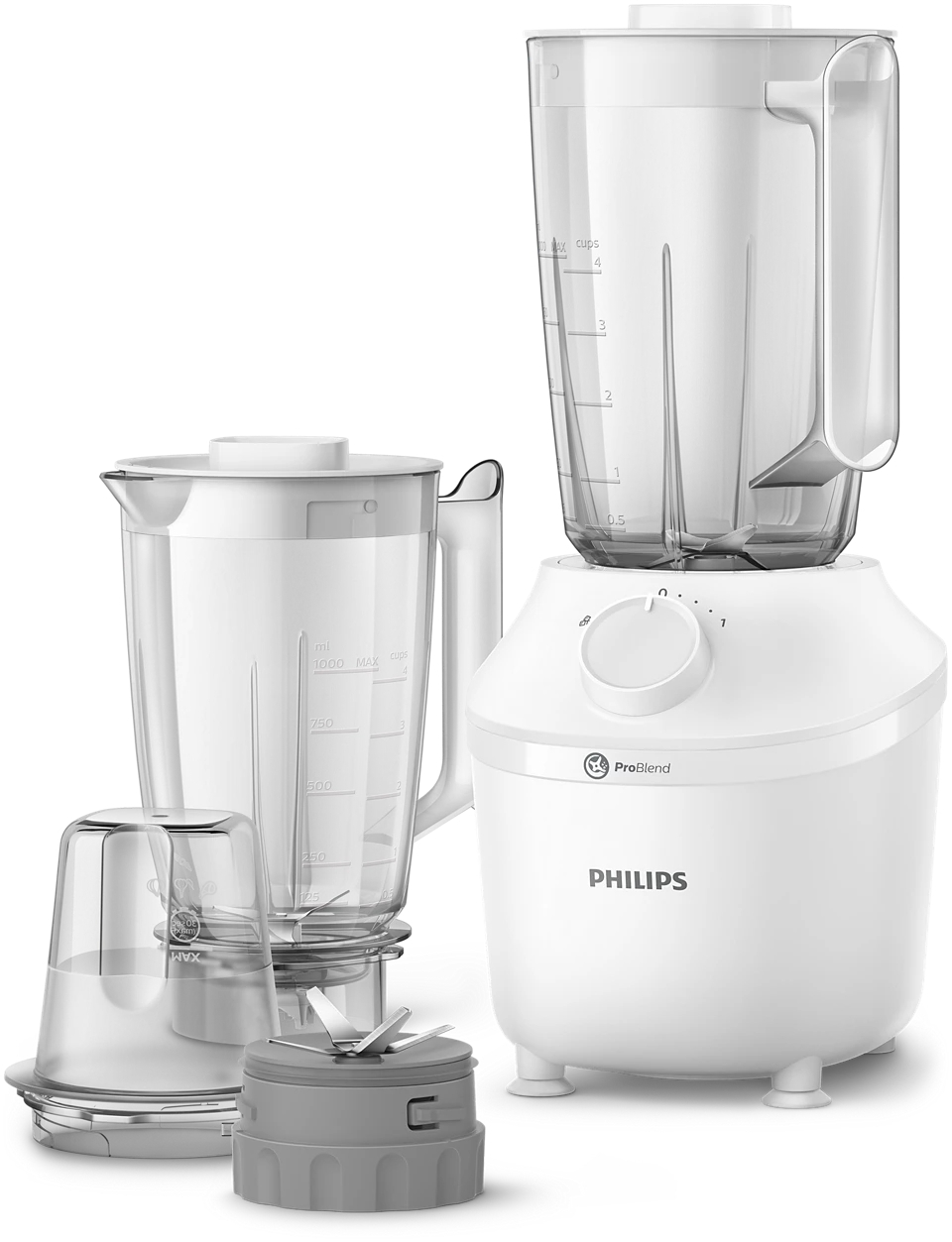 خلاط كهربائي فيليبس سيريس 3000، 450 واط، 1.9 لتر، سرعة واحدة، HR2041/50 - ابيض product image
