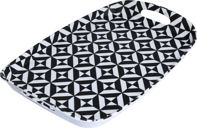 طوفرية تقديم ميلامين السيف غاليري، 35.2x24x4.5 سم، مستطيل -  أبيض أسود product image 2