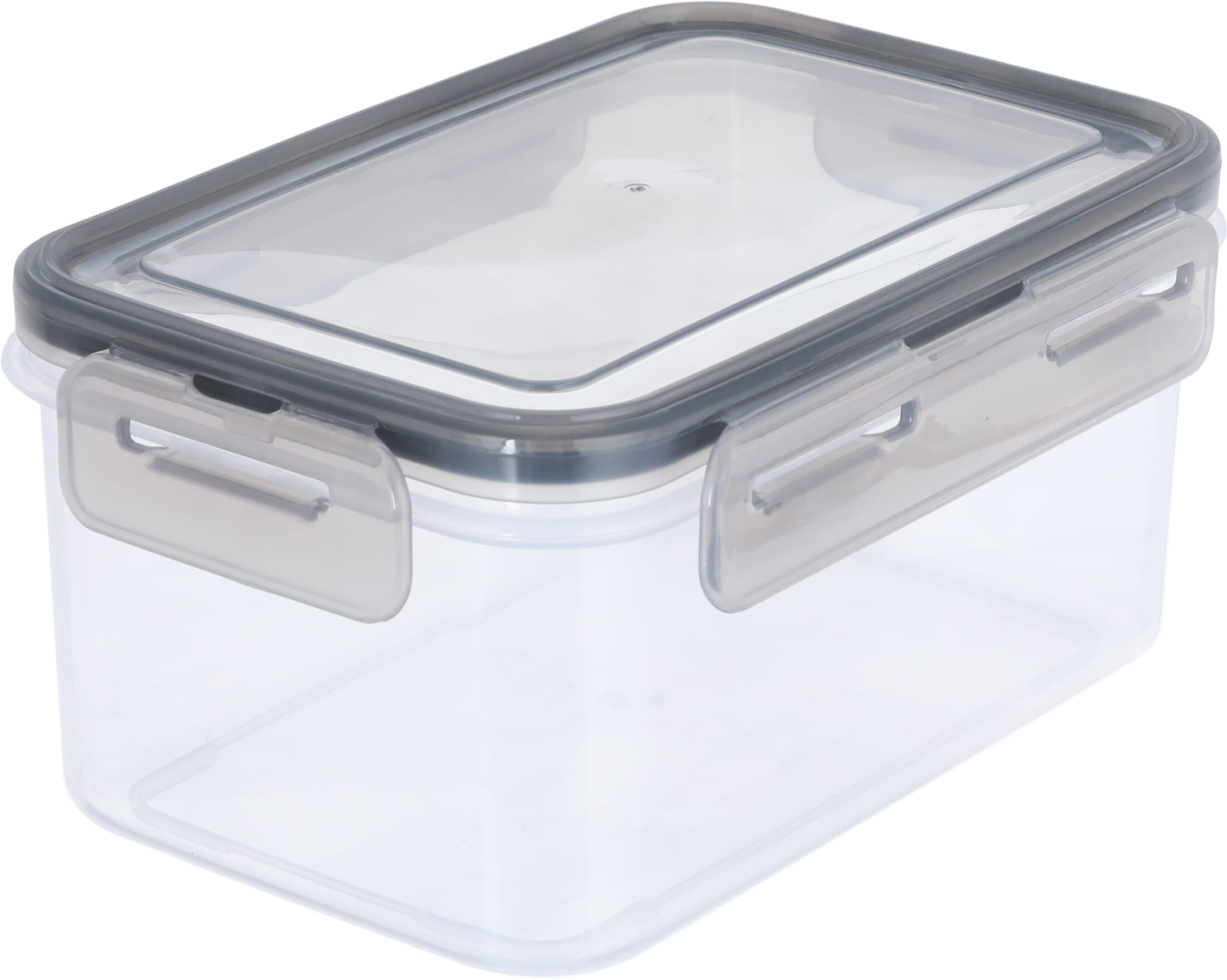 Al Saif Gallery Plastic Food Container with Lid, 1.2 L, 18x12x9 cm, Rectangle - Gray product image 2
