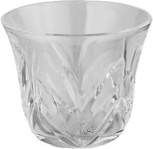 طقم تقديم فناجين قهوة وبيالات شاي كريستال السيف غاليري، 18 قطعة - شفاف product image 2