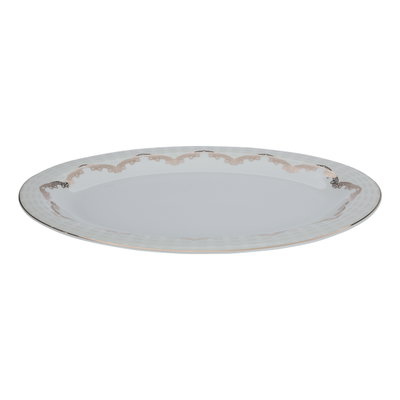 طقم سفرة بورسلان السيف غاليري، 65 قطعة، منقوش أسود - أبيض product image 13