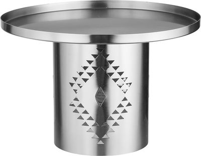 ستاند تقديم ستانلس ستيل السيف غاليري، 15×25×25 سم ، دائري، قاعدة - فضي product image 1