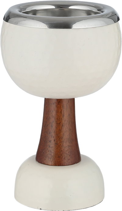 مبخرة ستانلس ستيل السيف غاليري، 8x8x13 سم ، دائرية - كريمي خشبي product image 2
