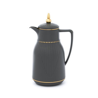 Al Saif Gallery Sawar 2 Plus Saif Gallery Thermos, 1 liter, thermal glass inner shell, plastic outer shell - dark gray product image 1