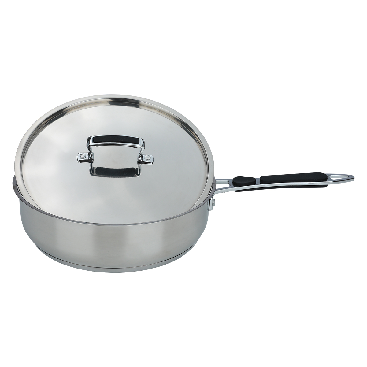 Rocky Steel Cookware Set, 11 Pieces, Silicone Handle - Silver product image 2