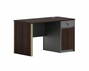 مكتب إداري خشب MDF، 120x60x75 سم - بني غامق رمادي product image 2