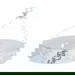 Porcelain Tamriya  with acrylic cover from Al Saif Gallery, 21.5 x 21.5 x 5 cm - white product image 1