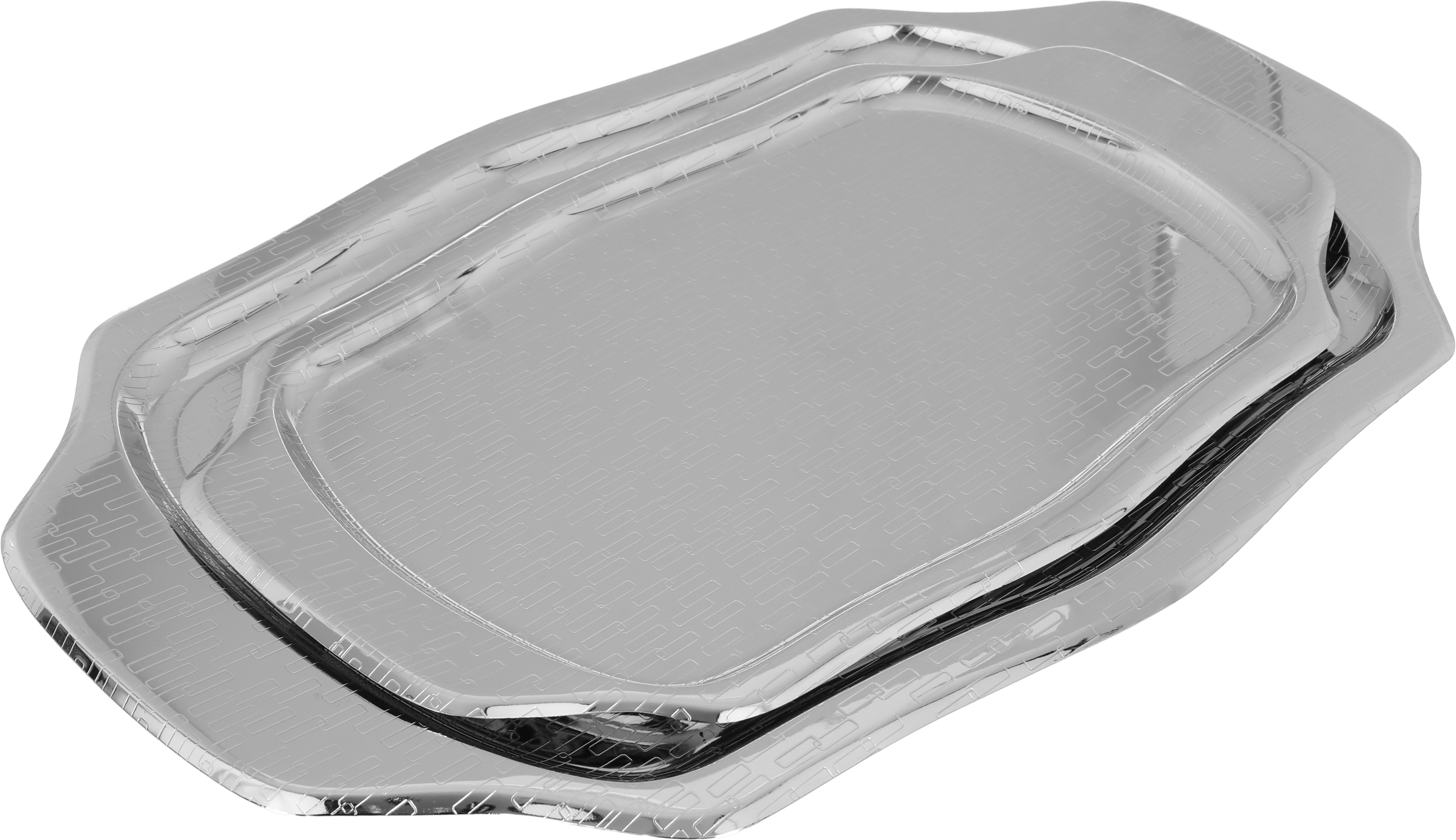Al Saif Gallery steel topper set, 2 pieces - silver product image